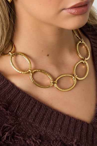 Stainless Steel Chain Necklaces Chain Casual Daily Simple Series Women's jewelry h5 Picture3